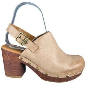 Kork’s Women’s Darby Brown Leather Slingback Clogs Size US 6